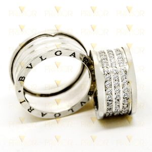 Aliança em Prata estilo Bvl com Zircônias e Gravação PT007