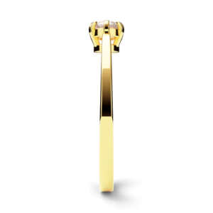 Anel de noivado solitário em ouro vazado e delicado NV007