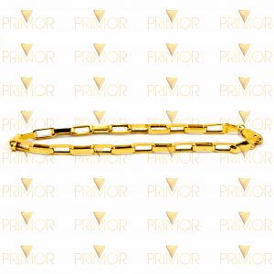 Pulseira em ouro modelo Cartier Tijolinho de 20cm PS014