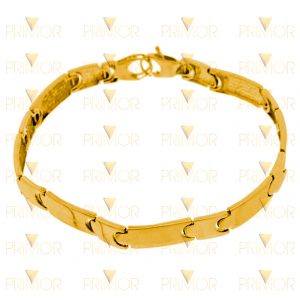 Pulseira em ouro modelo duplo e articulado com 13g PS006