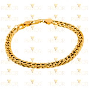 Pulseira em ouro modelo Grumet masculina de 20cm PS007