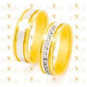 Aliança comemorativa para aniversário de bodas com Pedras BD008