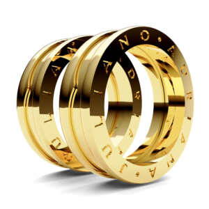 Par de Alianças em ouro modelo estilo Bvl Pequena AL084