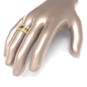 Par de Alianças em ouro modelo Names Gravação AL088