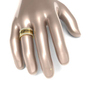 Par de Alianças em ouro modelo Names Gravação AL088