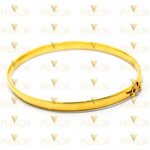 Pulseira em ouro tipo Bracelete reta e achatada PS016