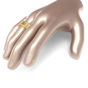 Par de Alianças em ouro modelo estilo Bvl tripla AL094